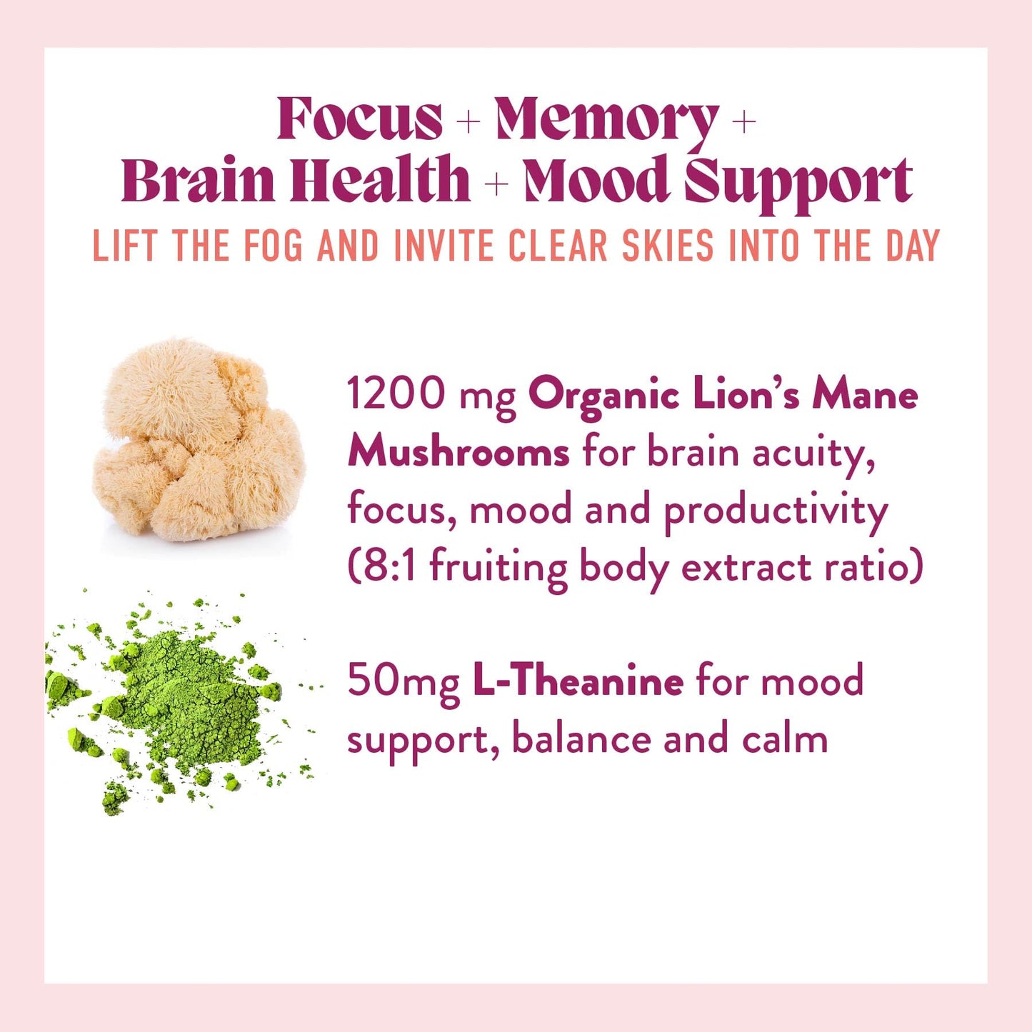 Microjoy Concentrate Gummies – Focus, Memory & Mood Support | Lemon Flavor (Vegan, Non-GMO, Gluten-Free) | 30 Servings