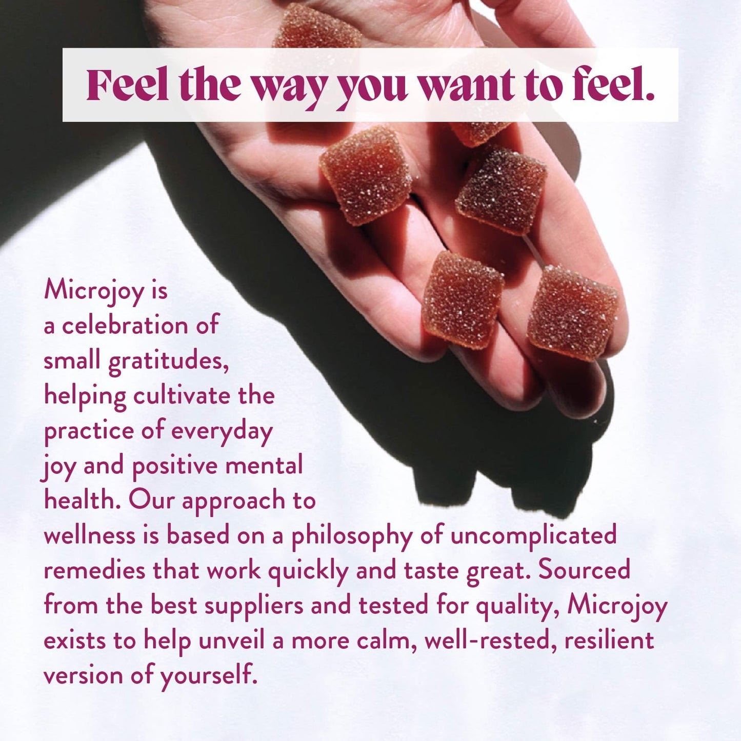 Microjoy Concentrate Gummies – Focus, Memory & Mood Support | Lemon Flavor (Vegan, Non-GMO, Gluten-Free) | 30 Servings