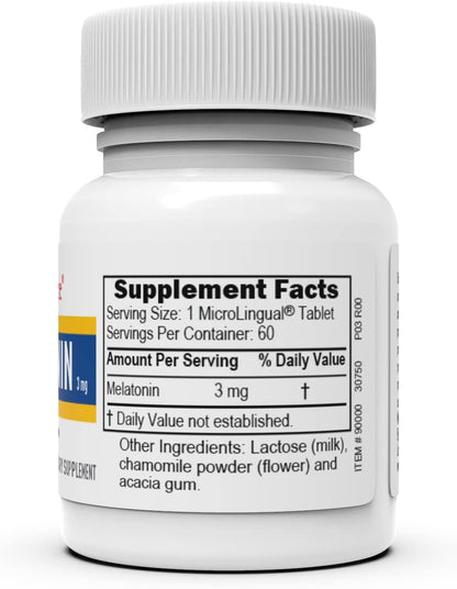 Superior Source Melatonin 3 mg for Adults - Sleep Support with Chamomile