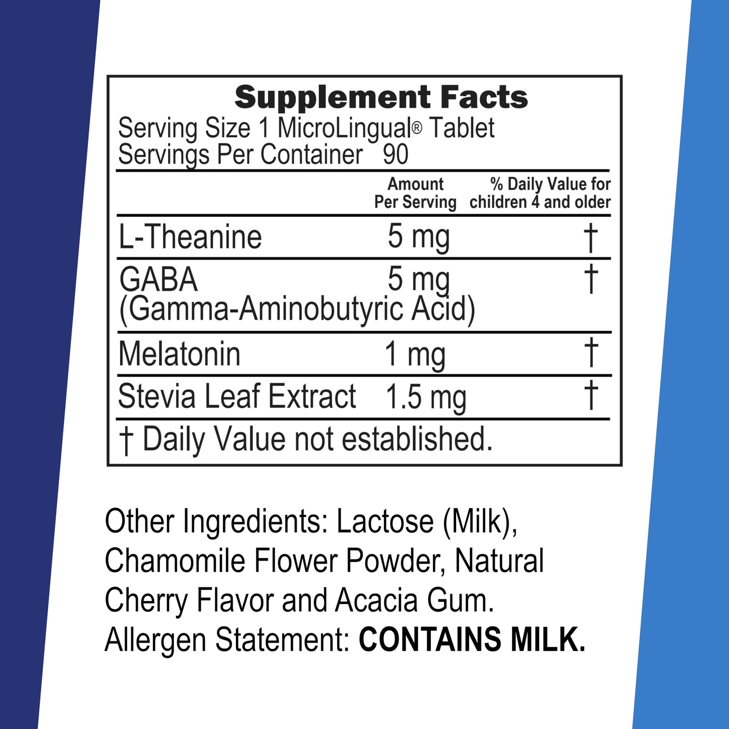 Superior Source Kid's Sleep Clean Melts – 1 mg Melatonin, 5 mg GABA & 5 mg L-Theanine (Less Sugar)
