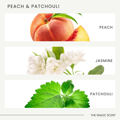 The Magic Scent Peach & Patchouli Diffuser Oil – Luxury 4 oz / 120 mL for All Diffusers