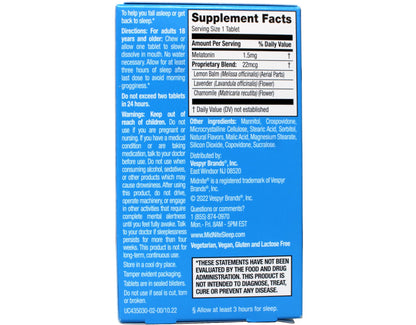MidNite Sleep Aid for Occasional Sleeplessness — 4-Pack, 30 Cherry Chewables Each