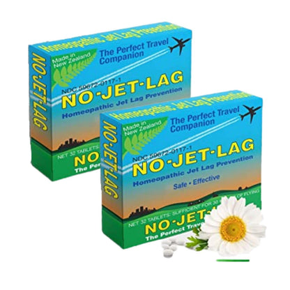 Miers Labs NO Jet Lag – Homeopathic Jet Lag Remedy, 2 Pack, 64 Chewables, Plant-Based