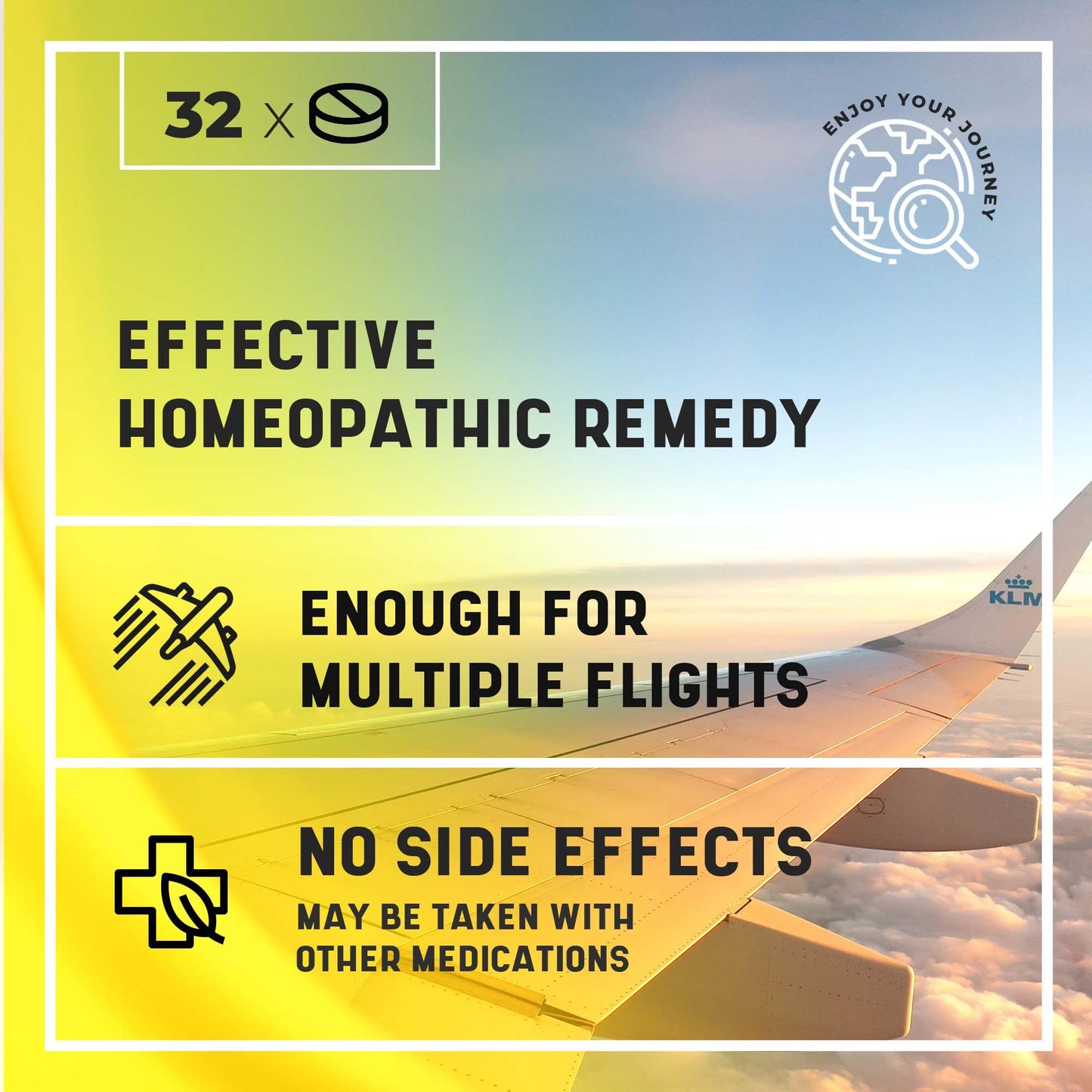 Miers Labs NO Jet Lag – Homeopathic Jet Lag Remedy, 2 Pack, 64 Chewables, Plant-Based