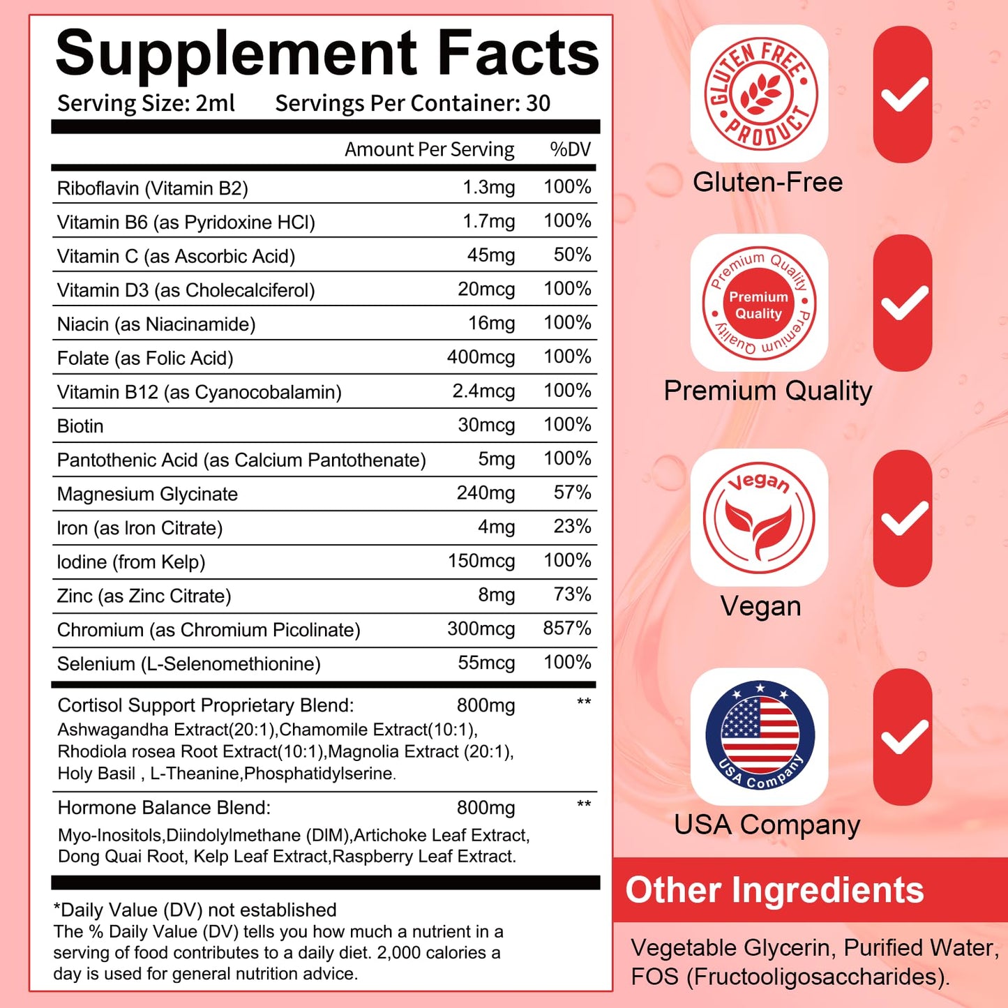 Migcopat Women Endocrine Liquid Drops – Hormone Balance, Cortisol Support, Gut Health, Mood & Sleep