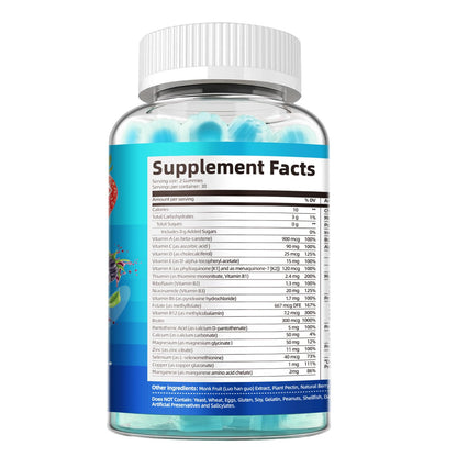 Migcopat Multivitamin for Men – Sugar-Free Berry Gummies with Omega-3 & Probiotics
