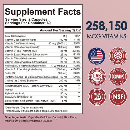 Migcopat 17-in-1 Methylated B Complex – Energy & Brain Support