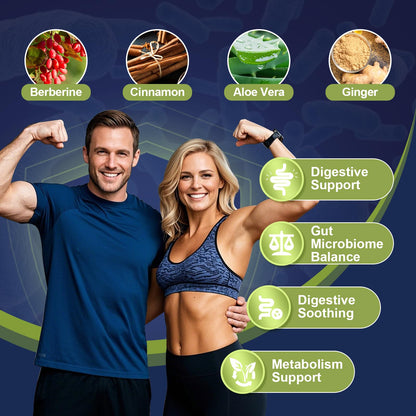 Migcopat Probiotics for Digestive Health – 80B CFU, Prebiotics, Postbiotics & Digestive Enzymes