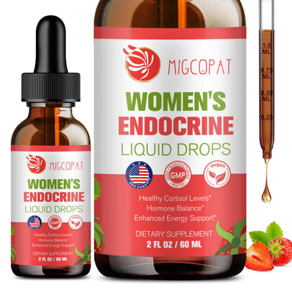 Migcopat Women Endocrine Superfood Drops | Cortisol Balance & Hormonal Support