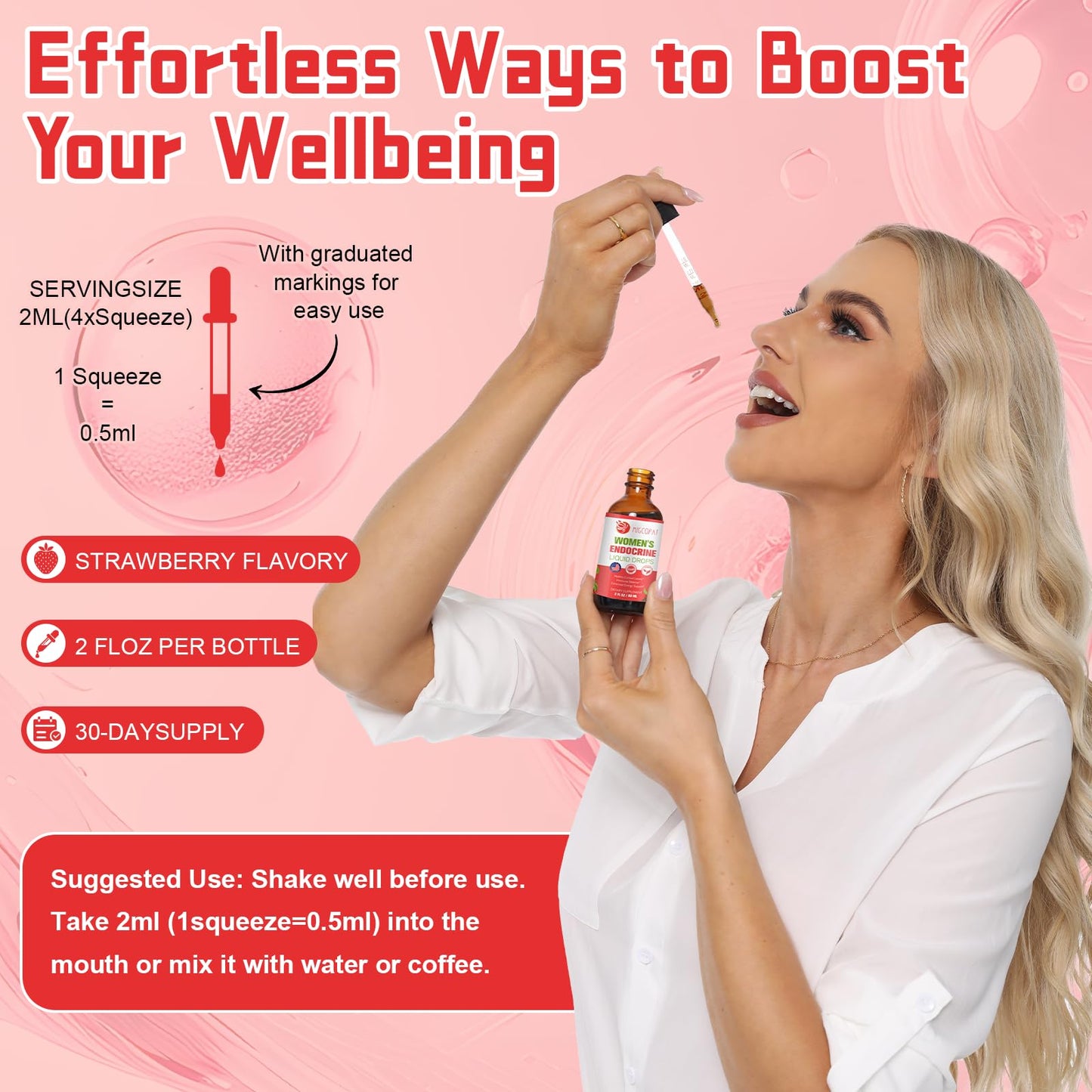 Migcopat Women Endocrine Superfood Drops | Cortisol Balance & Hormonal Support