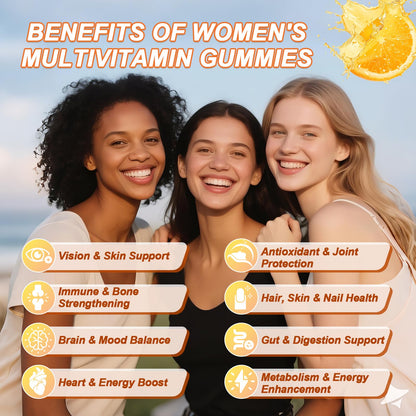 Migcopat Multivitamin Gummies for Women with Omega-3, Inositol, Folate, Biotin – 60 Count