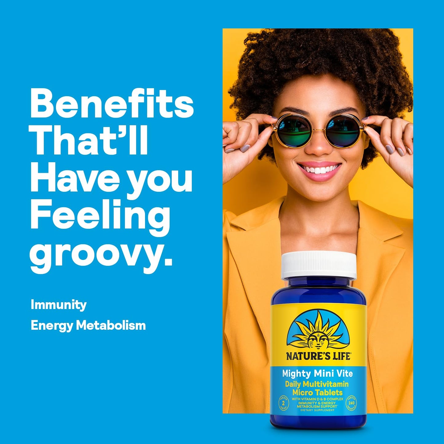 Nature's Life Mighty Mini Vite | Daily Multivitamin for Women & Men