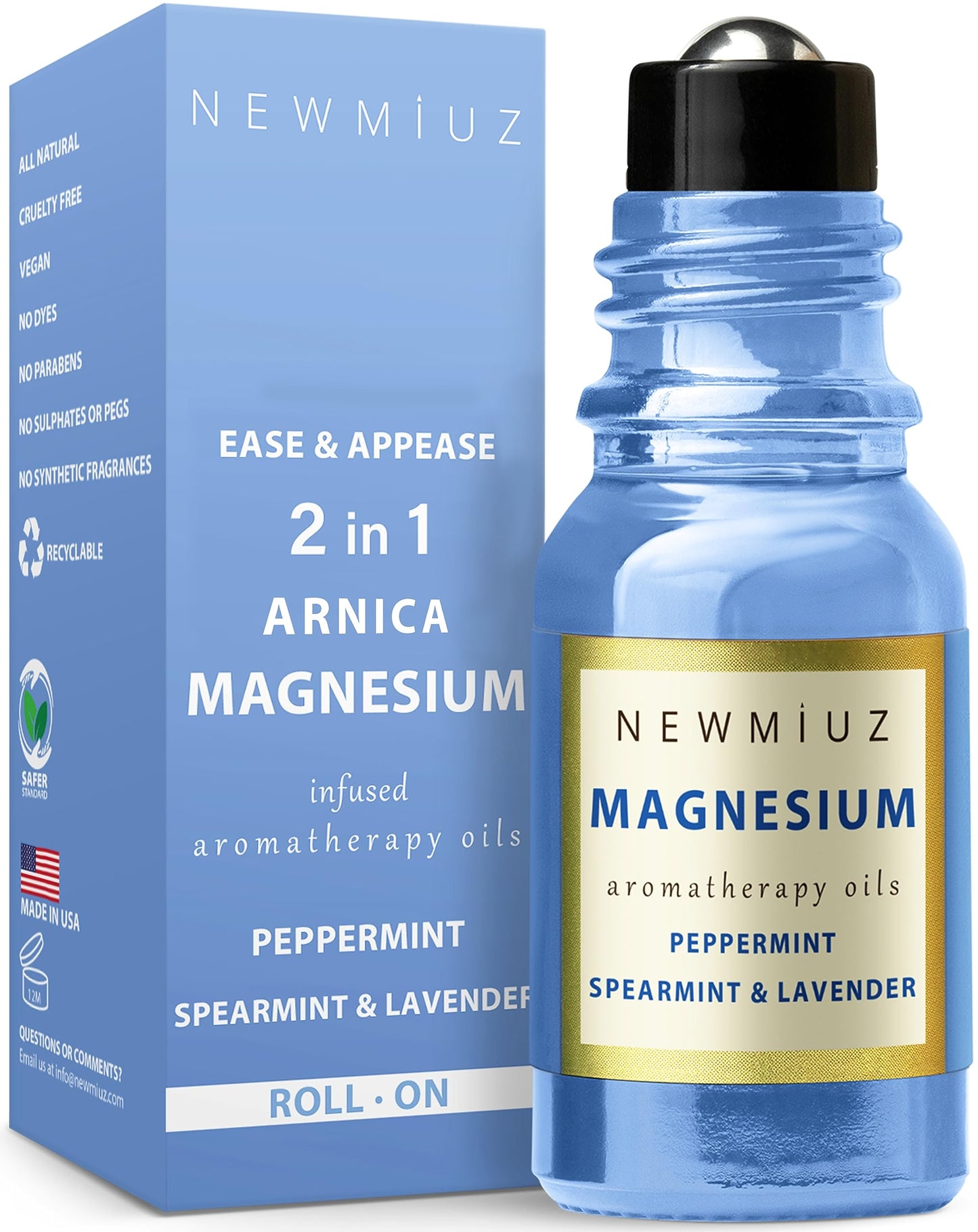 Migraine Roll-On: Magnesium Arnica & Essential Oils for Headache Relief
