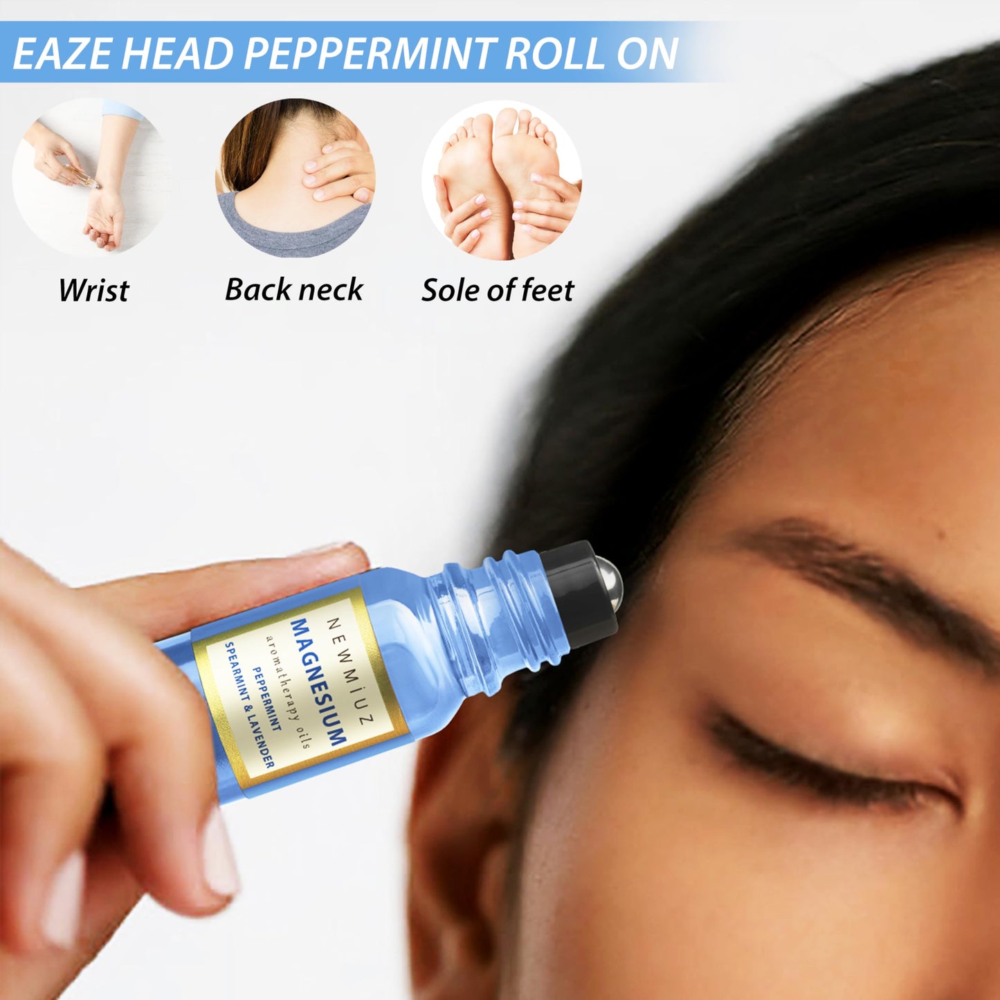 Migraine Roll-On: Magnesium Arnica & Essential Oils for Headache Relief
