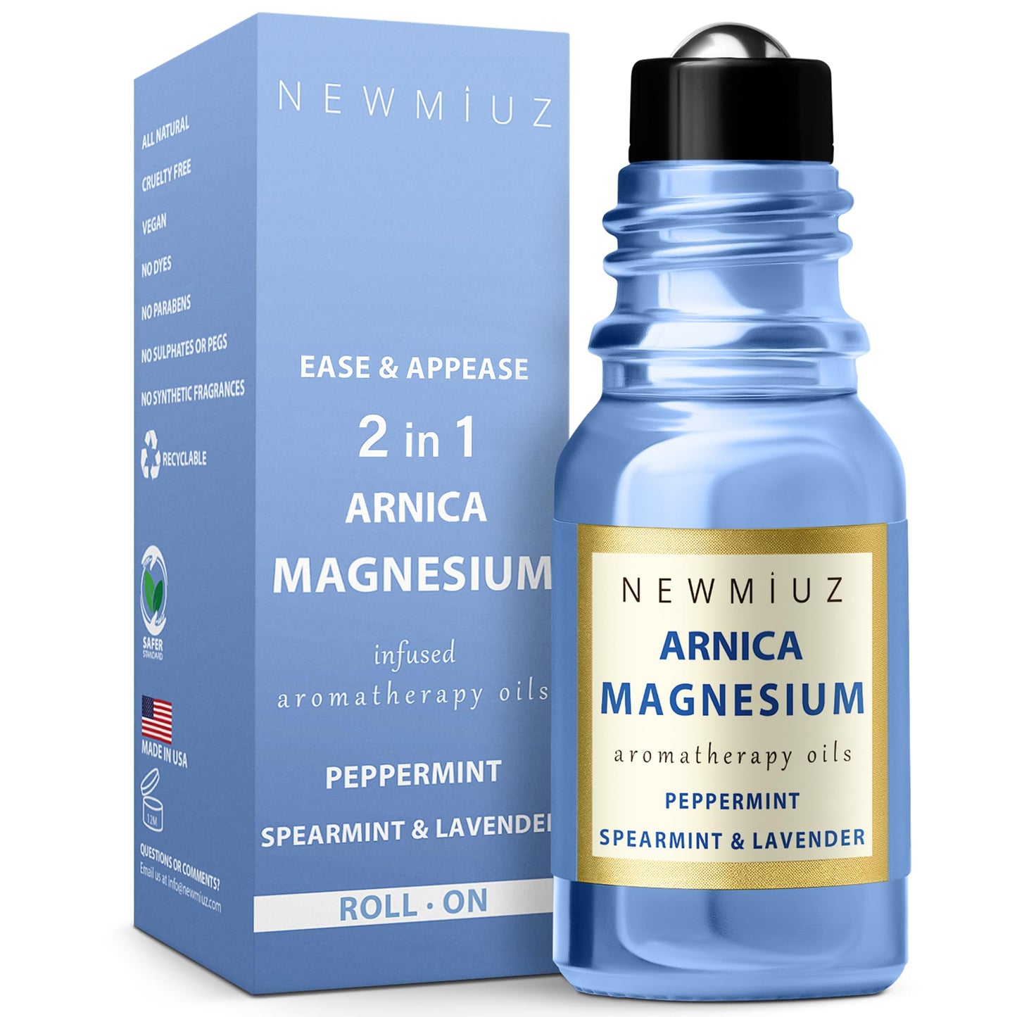 Migraine Roll-On: Magnesium Arnica & Essential Oils for Headache Relief