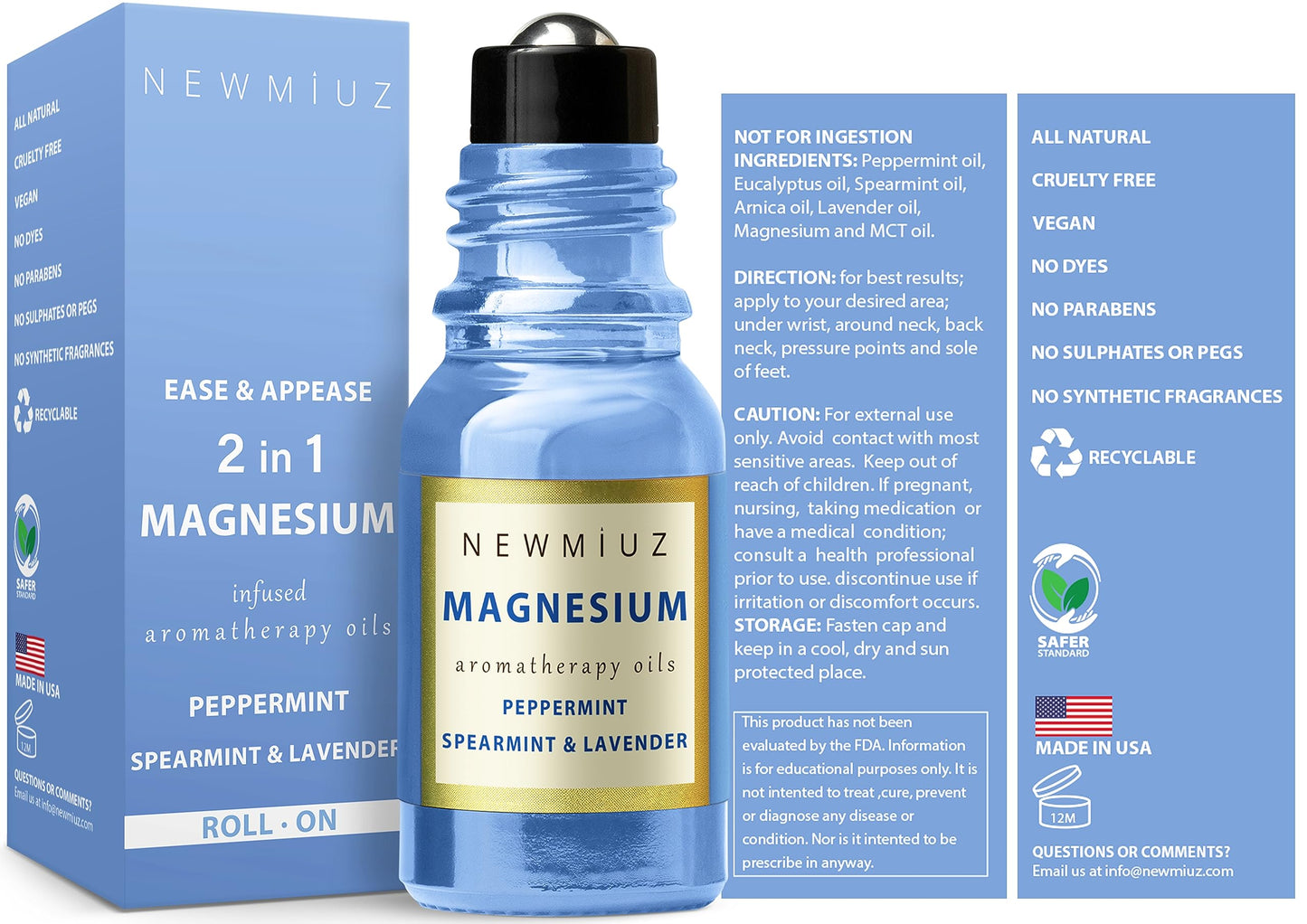 Migraine Roll-On: Magnesium Arnica & Essential Oils for Headache Relief