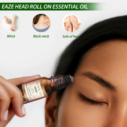 Migraine Headache Roll-On Stick 300mg Hemp Peppermint Eucalyptus Arnica