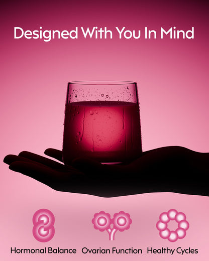 milamend Hormone Balance for Women 40:1 Myo-Inositol D-Chiro Inositol + CoQ10 – Cycle & Fertility Support (30-Day Hibiscus Tea Powder) BritishVita | Premium UK Vitamins & Wellness Supplements