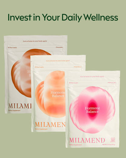 milamend Hormone Balance for Women 40:1 Myo-Inositol D-Chiro Inositol + CoQ10 – Cycle & Fertility Support (30-Day Hibiscus Tea Powder) BritishVita | Premium UK Vitamins & Wellness Supplements