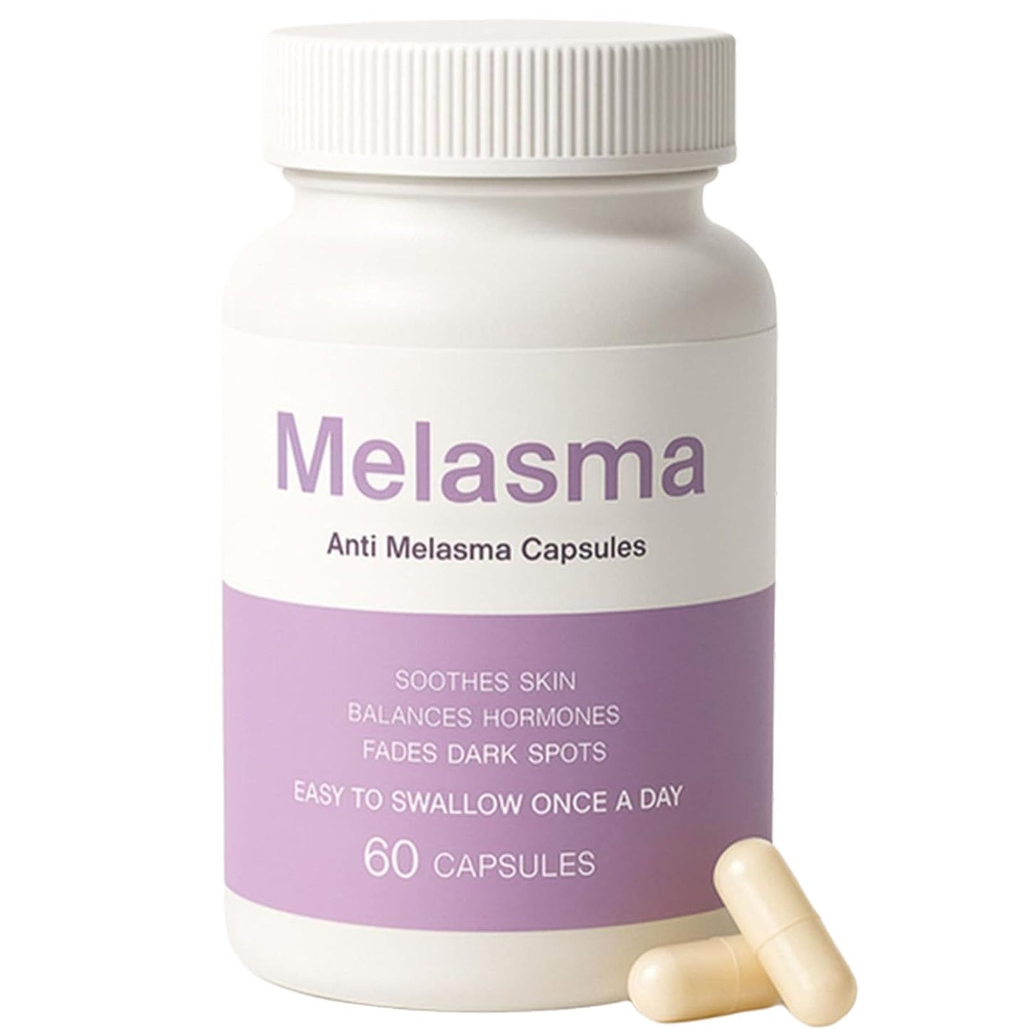 MILIZHIWU Melanina Anti-Melasma Capsule, Skin Brightening Supplement for Hyperpigmentation, Podocarpus Odoratus Extract, Vitamin C & Natural Extracts, Supports Even Skin Tone & Radiance 60 Capsules