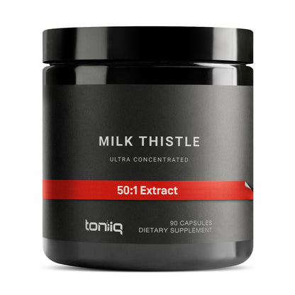 Milk Thistle 50:1 Extract (80% Silymarin) - 90 Caps | Lab Tested