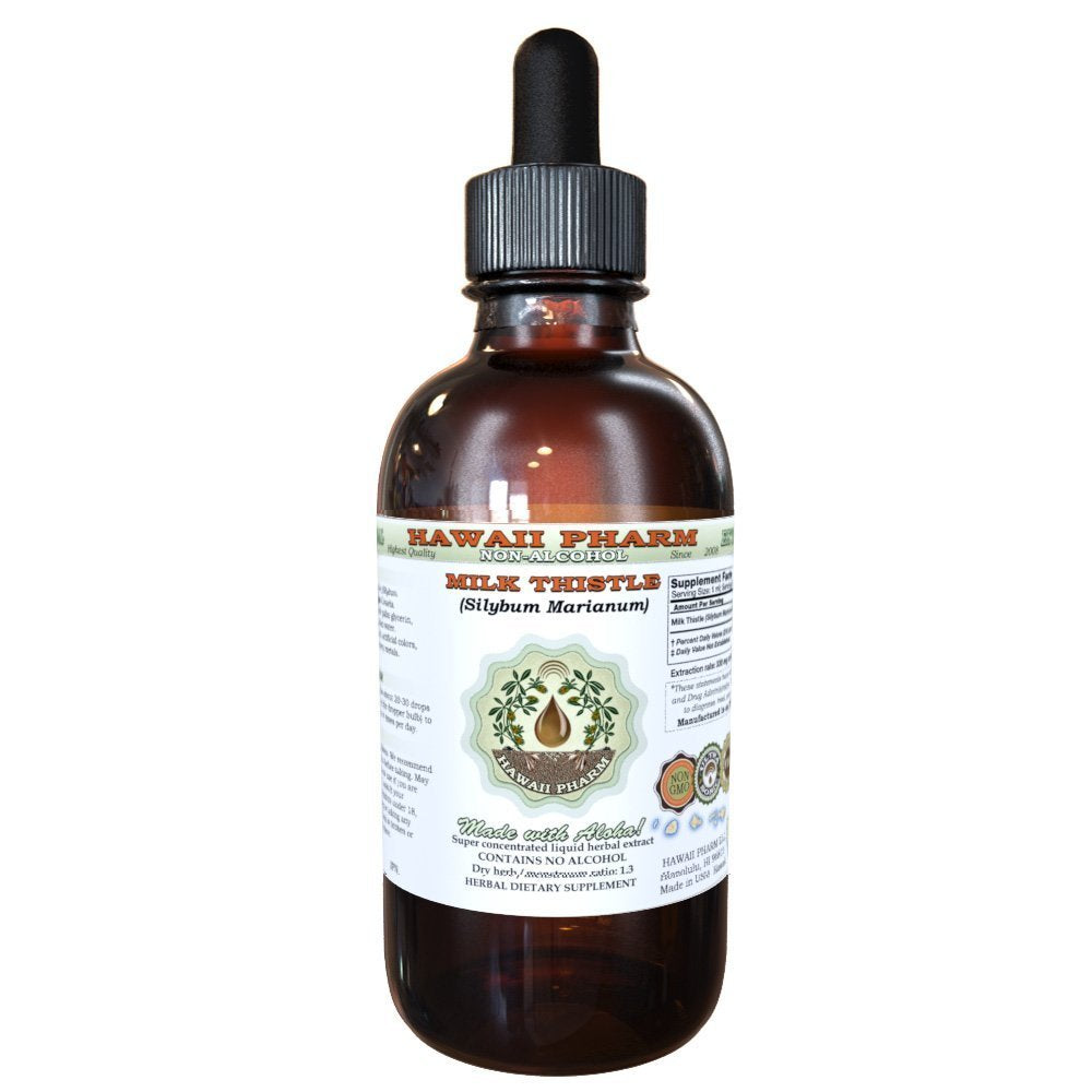 Milk Thistle Alcohol-Free Liquid Extract – Organic Glycerite 4 oz | Hawaii Pharm USA