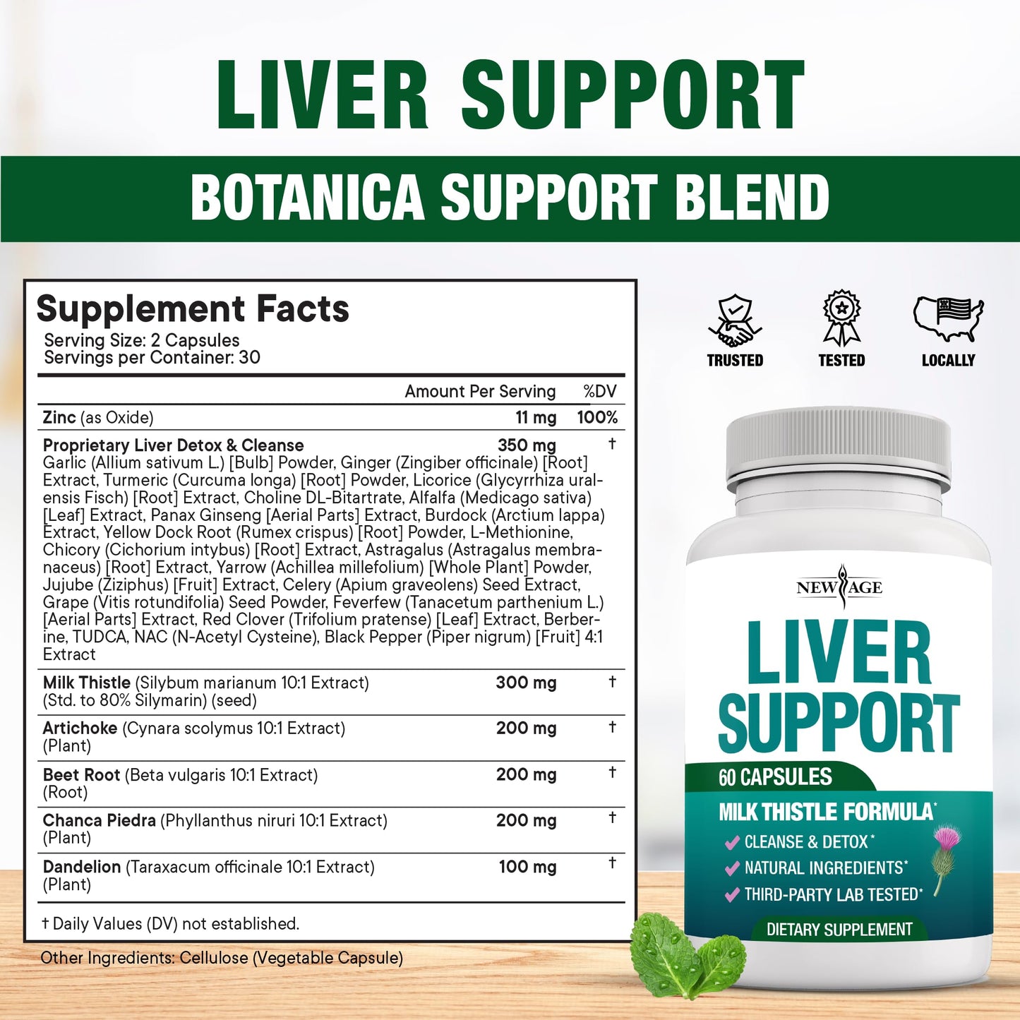 Liver Cleanse Detox & Repair – Milk Thistle & Chanca Piedra Liver Support | 120 Count