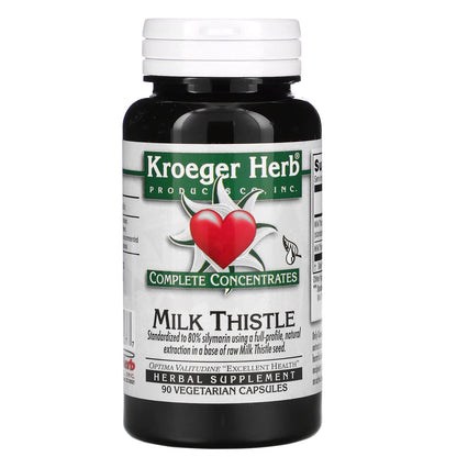 Complete Concentrates Milk Thistle 90 Vegetarian Capsules | Kroeger Herb Co