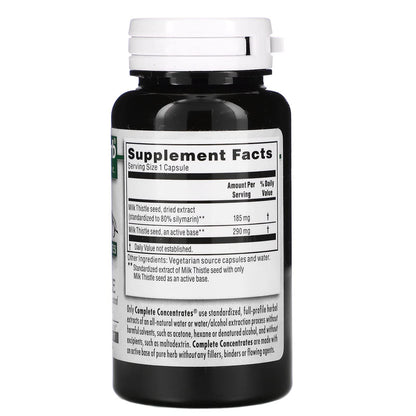 Complete Concentrates Milk Thistle 90 Vegetarian Capsules | Kroeger Herb Co