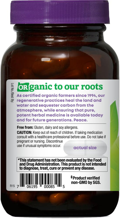 Oregon's Wild Harvest Milk Thistle Dandelion Capsules – Organic Liver Support (90 Count)