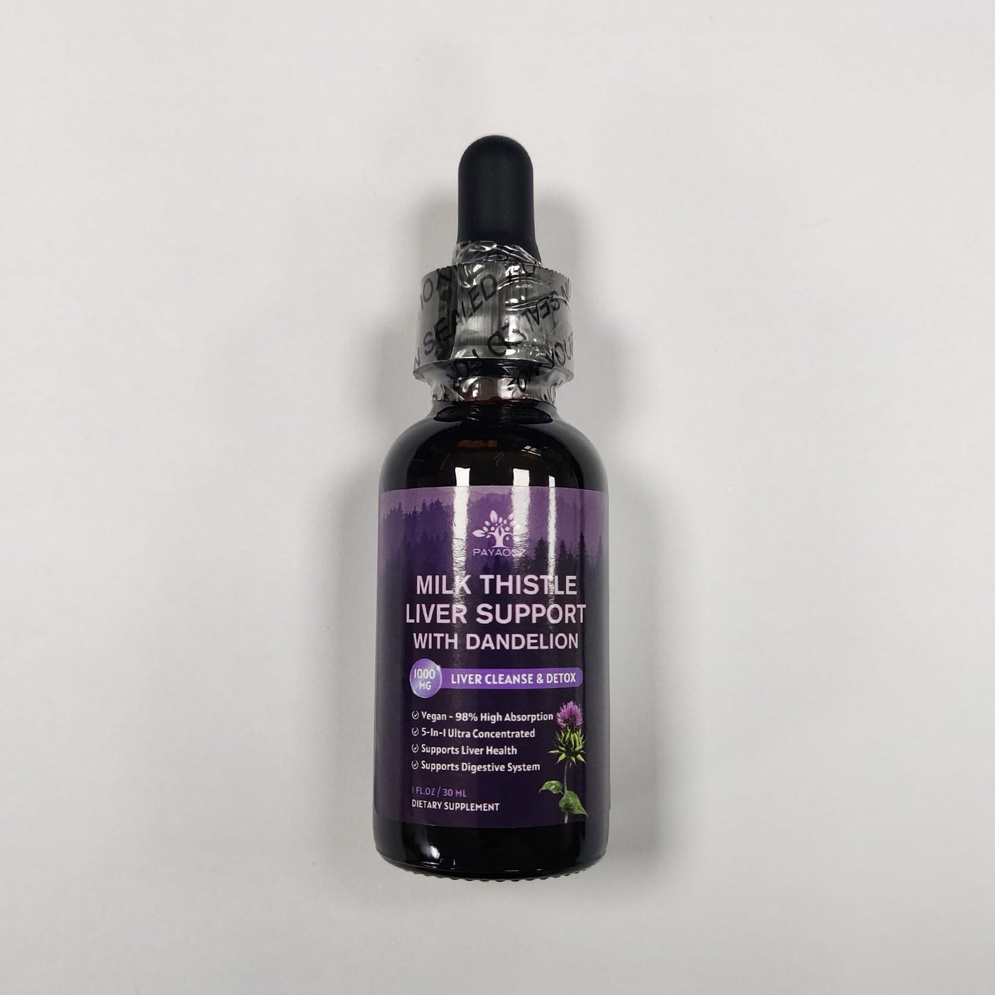 Milk Thistle Liquid Drops 2-Pack 1000mg | Liver Detox & Support