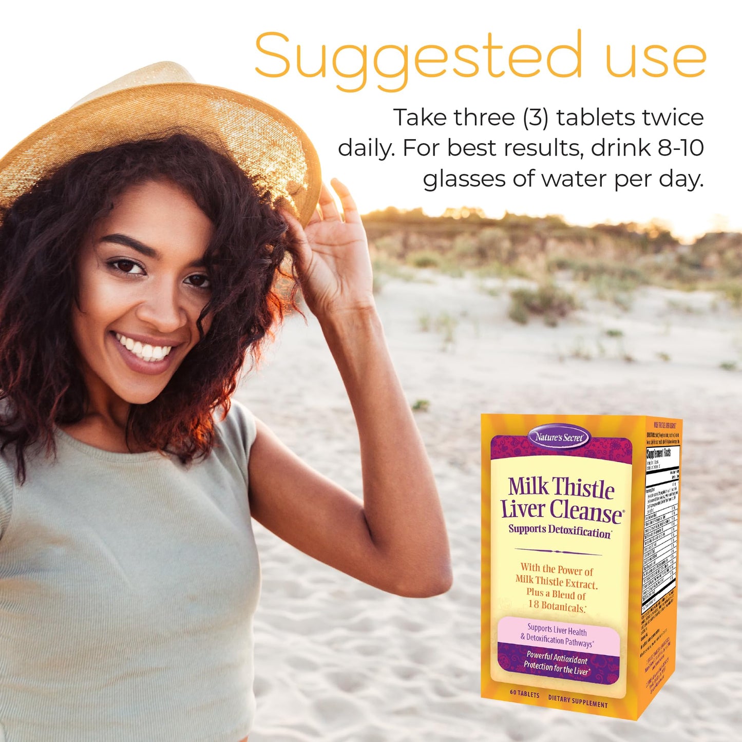 Milk Thistle Liver Cleanse — Nature's Secret (60 Tablets, Pack of 2)