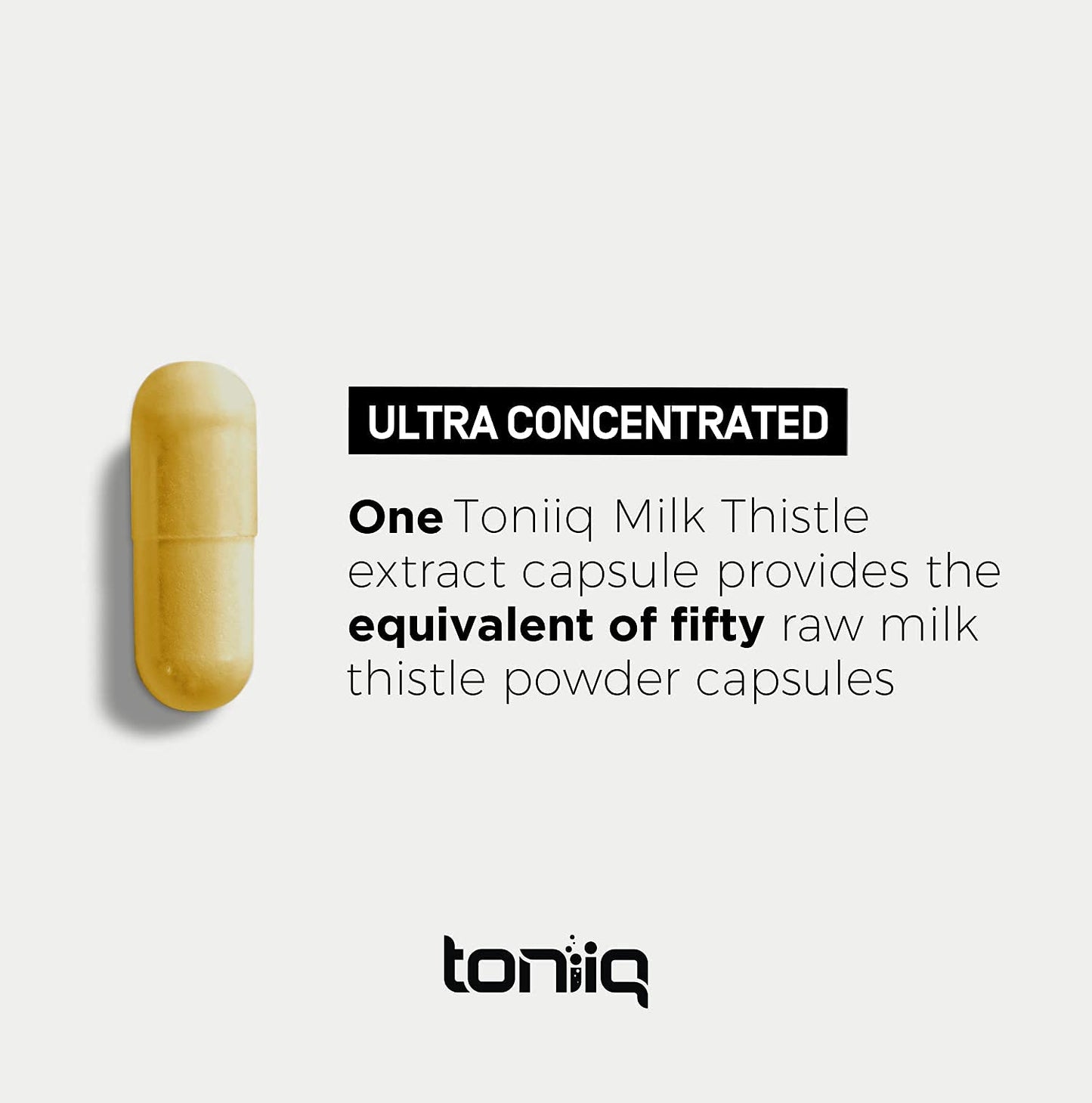 Milk Thistle 50:1 Extract (80% Silymarin) - 90 Caps | Lab Tested