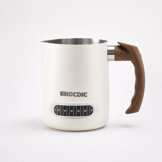 600ml Milk Frothing Pitcher with Thermometer KNOCDIC®