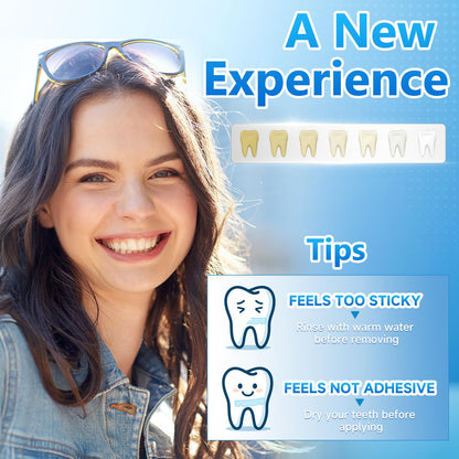Milumber Teeth Whitening Strips for Sensitive – 42 Strips, Enamel Safe, Mint