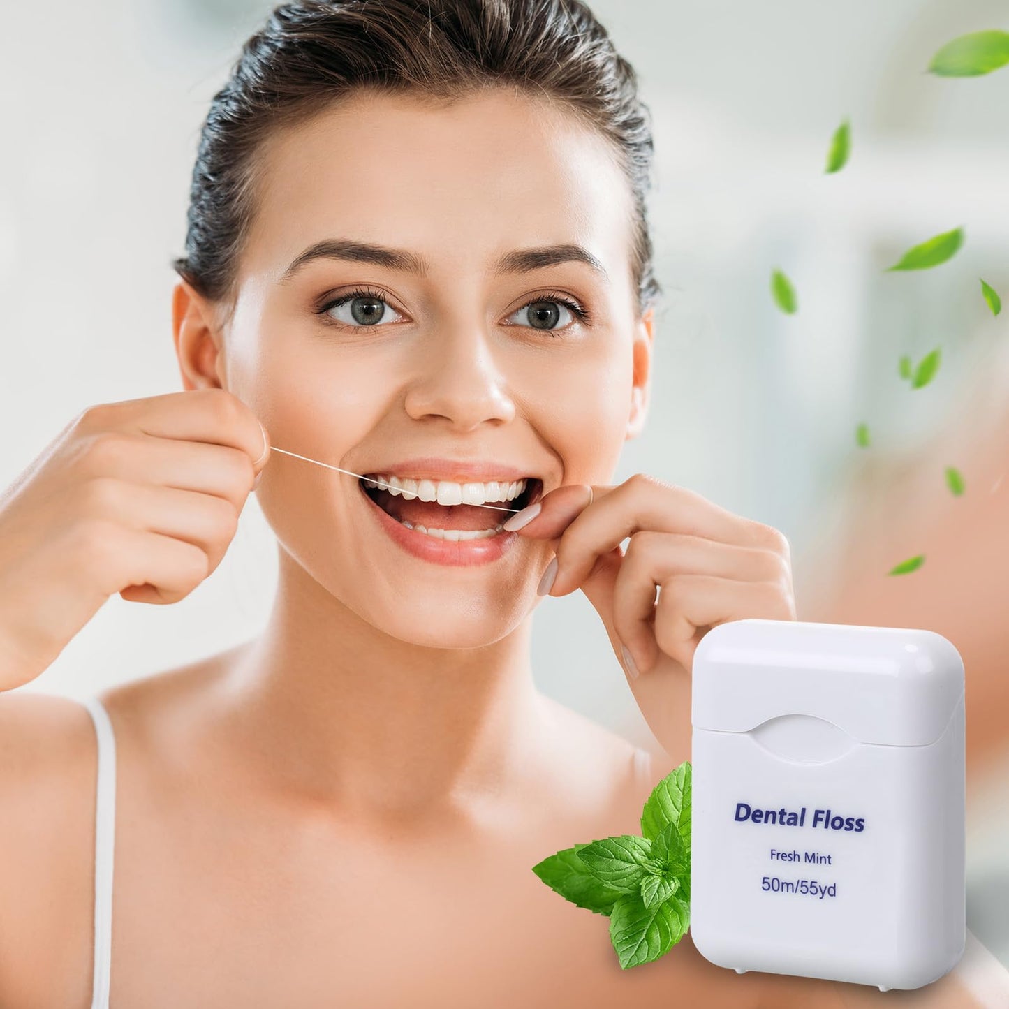 Mimorou 96 Pack Mint Dental Floss – 50m Each, Travel Oral Care for Teeth & Gum Protection
