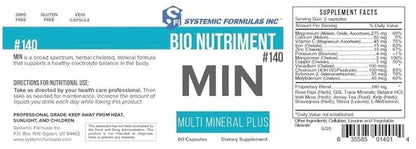 MIN #140 Multi Mineral Plus – 60 Capsules | Systemic Formulas