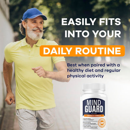 Mind Guard Brain Supplement - Advanced Memory & Focus Support | 60 Capsules
