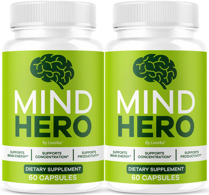 Mind Hero Capsules – 2-Pack Brain Health & Memory Support BritishVita | Premium UK Vitamins & Wellness Supplements