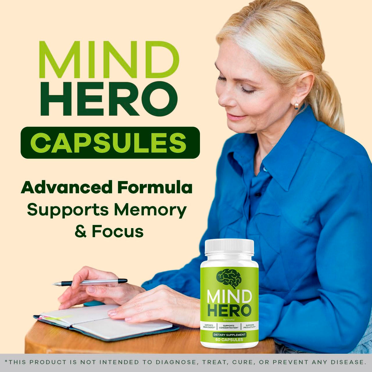 Mind Hero Capsules – 2-Pack Brain Health & Memory Support BritishVita | Premium UK Vitamins & Wellness Supplements