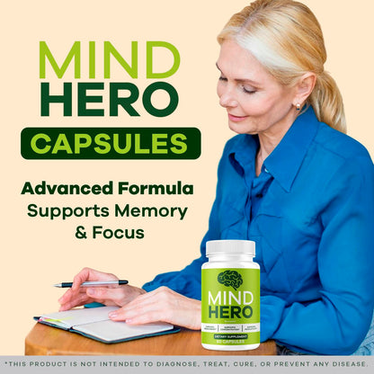 Mind Hero Capsules – 2-Pack Brain Health & Memory Support BritishVita | Premium UK Vitamins & Wellness Supplements