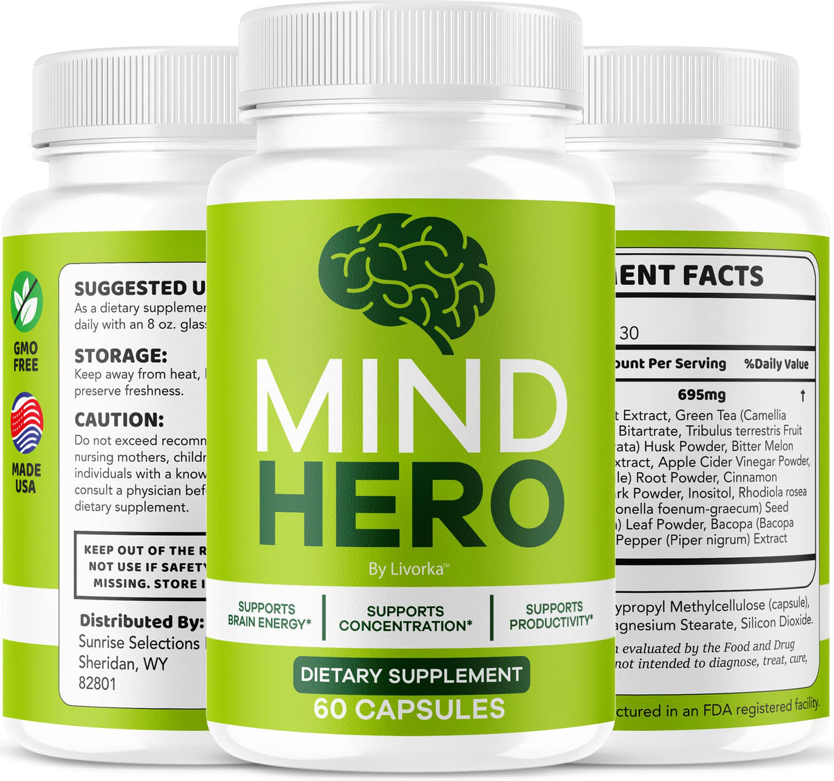 Mind Hero Capsules – 2-Pack Brain Health & Memory Support BritishVita | Premium UK Vitamins & Wellness Supplements