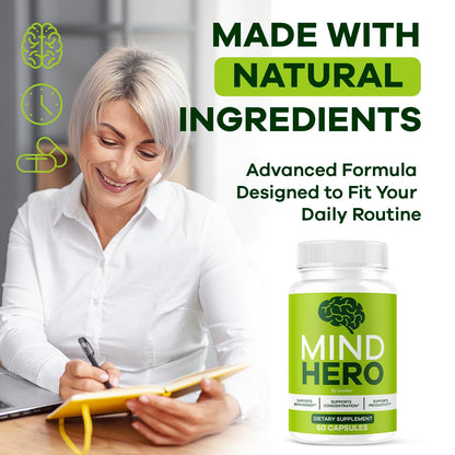 Mind Hero Capsules – 2-Pack Brain Health & Memory Support BritishVita | Premium UK Vitamins & Wellness Supplements