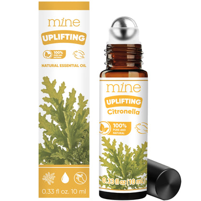 Mine Citronella Oil Roll On – 100% Natural Citronella Essential Oil for Skin, Roller for Outdoor Camping, Hiking, Picnics, Travel