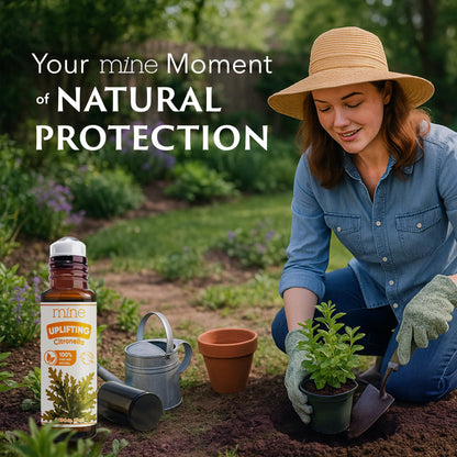 Mine Citronella Oil Roll On – 100% Natural Citronella Essential Oil for Skin, Roller for Outdoor Camping, Hiking, Picnics, Travel