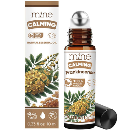 Mine Frankincense Essential Oil Roll On | Calming Frankincense Oil Rollerball for Skin