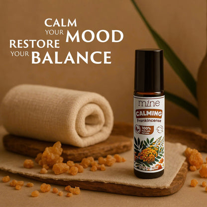 Mine Frankincense Essential Oil Roll On | Calming Frankincense Oil Rollerball for Skin