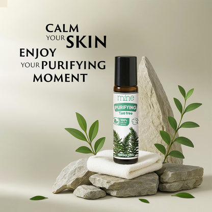 Mine Tea Tree Essential Oil Roll On - 100% Natural Tea Tree Oil for Skin, Face