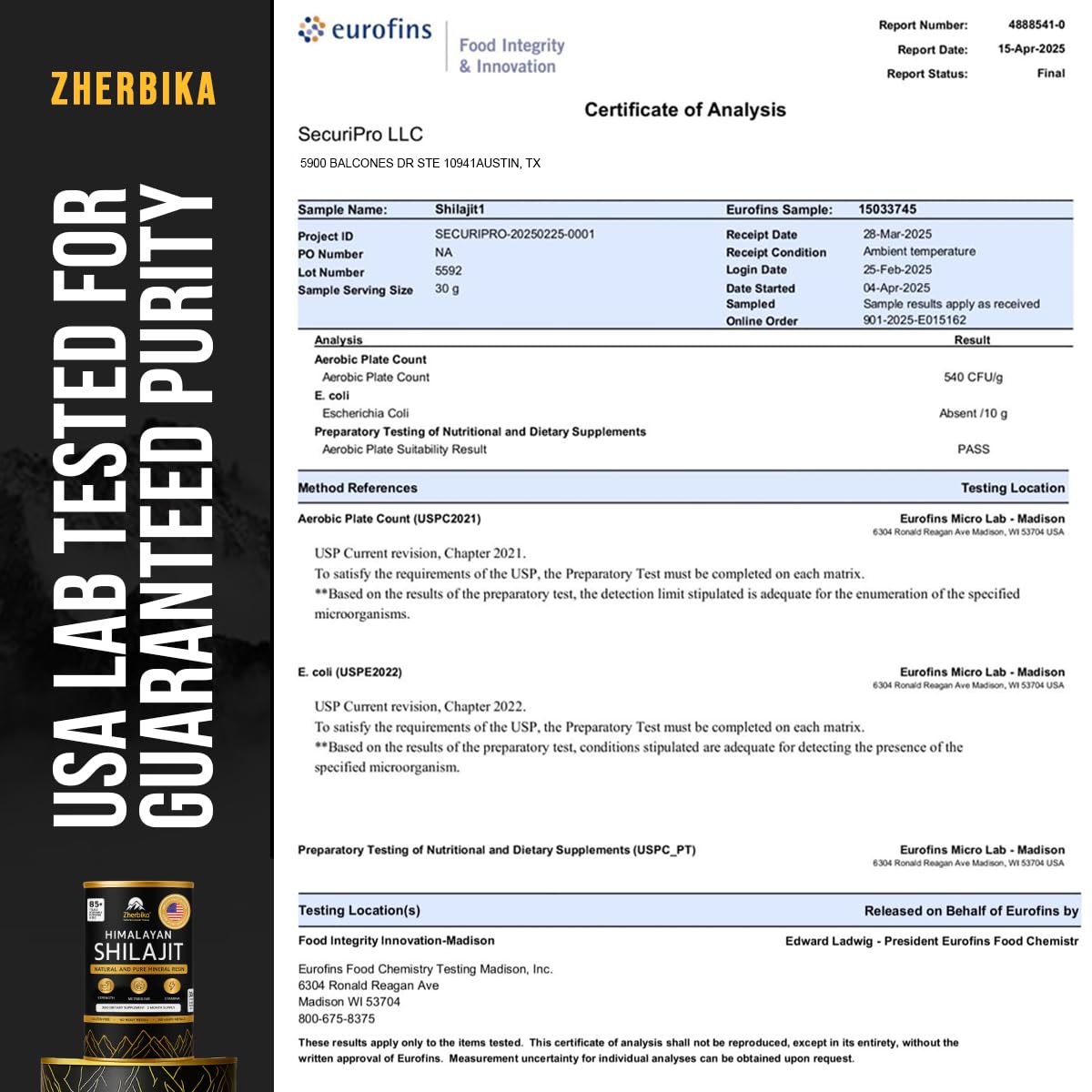 Himalayan Shilajit Resin 300mg – Ultra Gold Grade | 85+ Minerals & 75% Fulvic Acid | Lab Tested | 30g