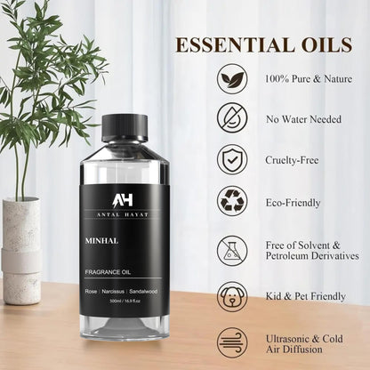 Minhal 500mL Hotel Scents Diffuser Oil – Iris de Nuit Inspired Luxury Refill